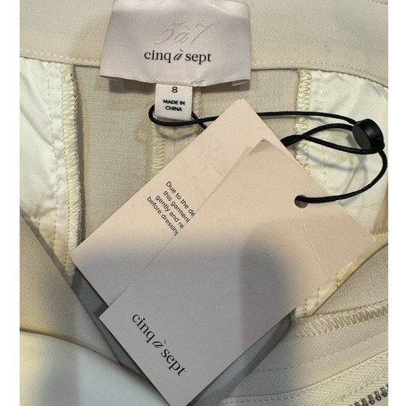 NWT CINQ A SEPT $345 Crochet Lace Corinna Short Size 8 - Picture 9 of 10